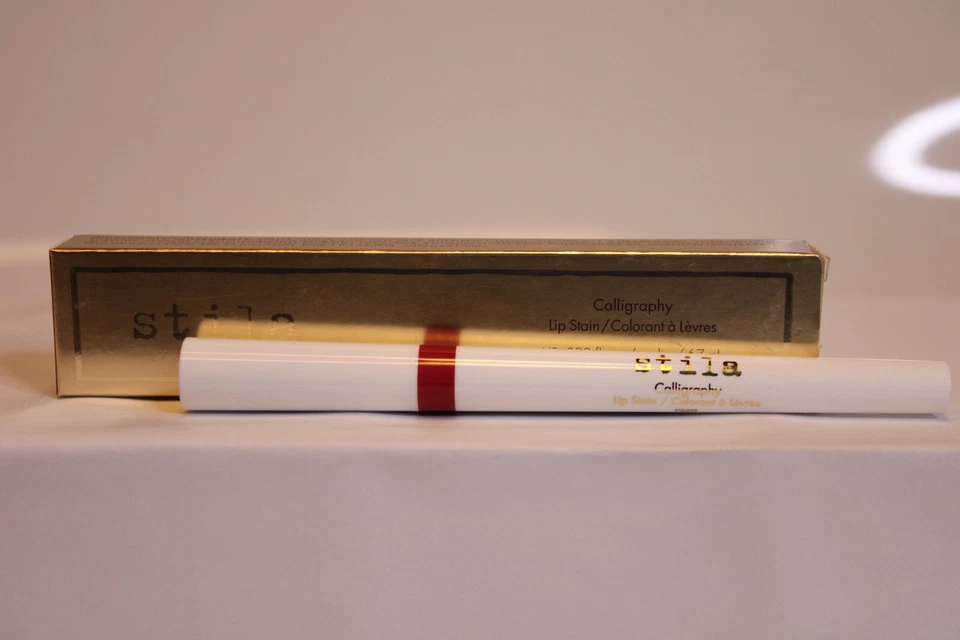 Mancha de labios caligrafía Stila en ROSA tamaño completo nueva en caja código de fecha 223A Foto 4 de 4