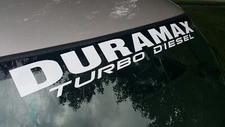 Duramax Windshield Decal 4.5x40" Banner 6.6L Turbo Diesel Sticker fits Silverado