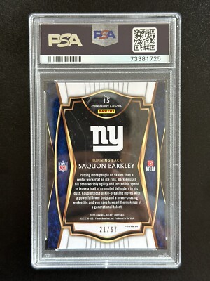 2020 Panini Select - Premier Level Saquon Barkley #115 Dragon