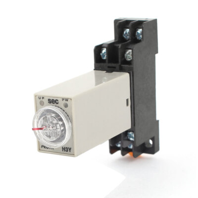 AC110V H3Y-2 Leistung Zeit Verzögerung Relais Festkörper Timer 0-60S DPDT Sockel
