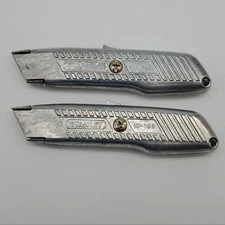 Stanley Utility Knife Self Retracting 10-189P Unpainted Safety Blade 2 Pack