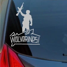 Wolverines vinyl sticker decal red dawn Soviet communist war rebel school AK-47