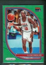 2020-21 Clyde Drexler Panini Prizm Green USA TEAM 