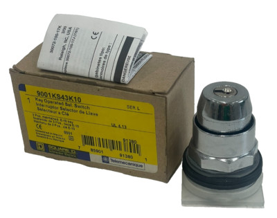 NEW SQUARE D 9001KS43K10 SELECTOR SWITCH SER. L  (NO KEY)