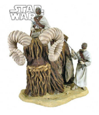 GENTLE GIANT 2010 PGM STAR WARS TUSKEN RAIDER ON BANTHA EXCLUSIVE STATUE #32/200