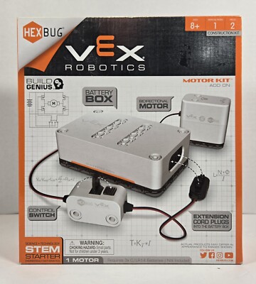 Brand New Hexbug Vex Robotics Powered Motor Kit Add On Switch & Battery Box