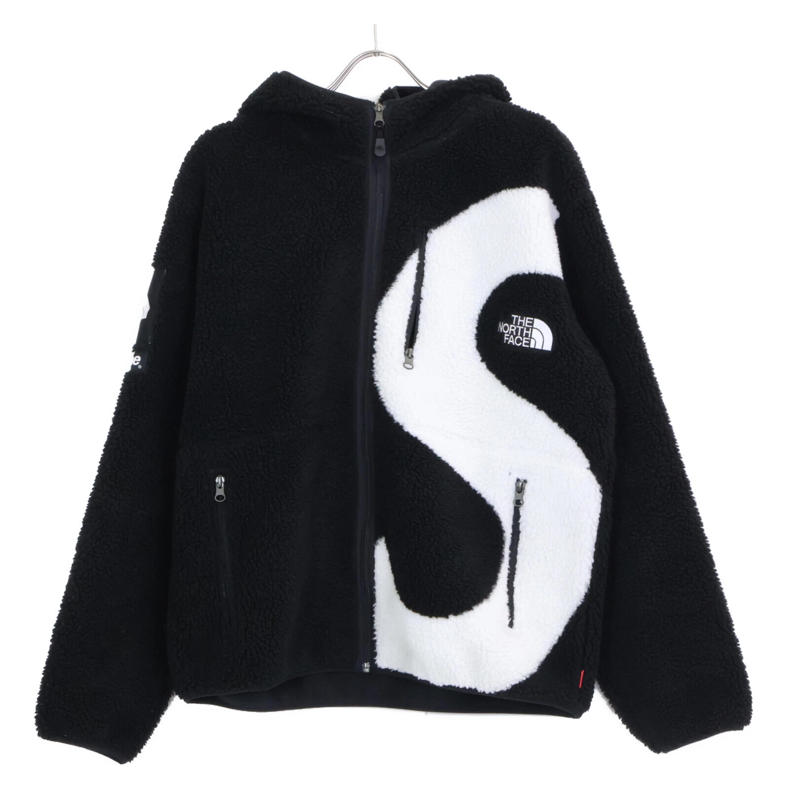 Veste polaire à capuche logo Supreme ×THE NORTH FACE NT620041 20AW M noir