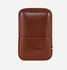 S.T. Dupont Brown Leather Lighter Case Pouch  Line 2 Or Gatsby 183071 New In Box