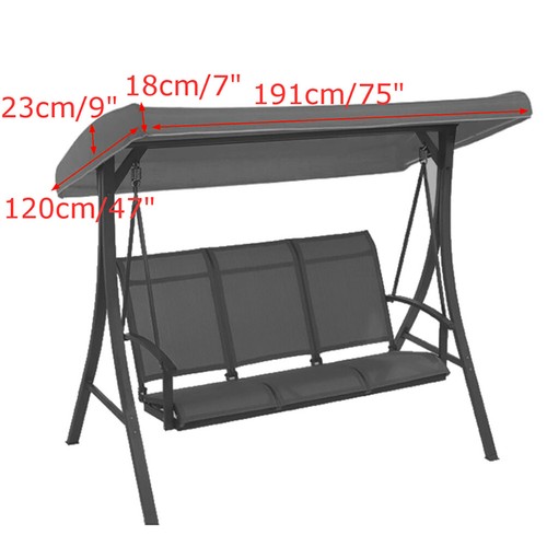 Replacement Canopy Top Hammock Cover for Garden Patio Outdoor Seater Swing Chair - Picture 5 of 8