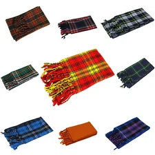 Plaid Scarf for Men and Women- 90inch, Handmade Acrylic Wool Winter Scarf