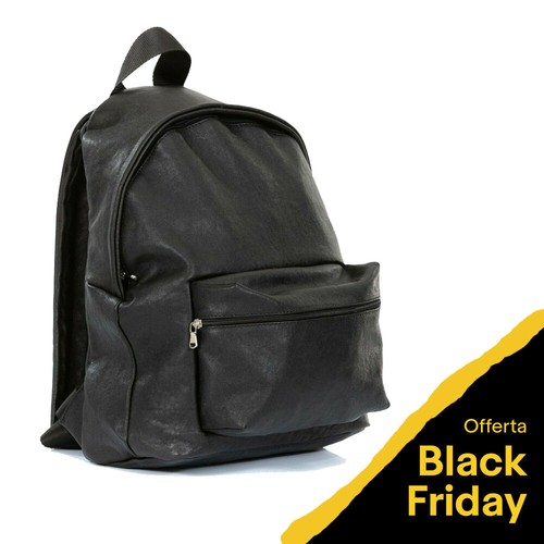 Zaino da Uomo Donna Borsa Zainetto in Vera Pelle Lavoro BLACK FRIDAY  Viaggio m4 | eBay