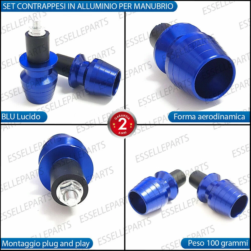 BILANCIERI MANUBRIO STABILIZZATORI TRIUMPH SCRAMBLER 1200 ALLUMINIO BLU - Immagine 2 di 3