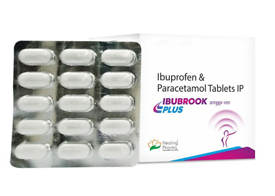 Pain & Fever Relief - Ibuprofen & Paracetamol Combination Tablets 100 Tabs,725mg