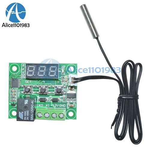 1/2/5/10PCS Digital W1209 12V thermostat Temperature Control Switch Sensor Probe - Picture 12 of 51