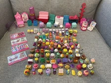 LOT 150+ Shopkins Mini Figures Make-up Spot Playset Moose Toys Dolls Food Charms