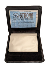 Strong Dress ID Badge Money Wallet 79610 Black - Please Read Description