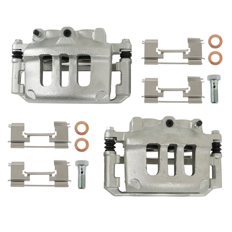 Disc Brake Calipers w/Bracket x2 For Lincoln Town Car Ford Crown Victoria Front - Image 2 of 4