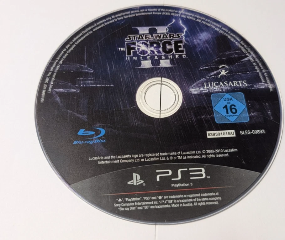 STAR WARS II le pouvoir de la Force 2 Unleasher - PlayStation 3 - CD SEUL - Photo 1/2