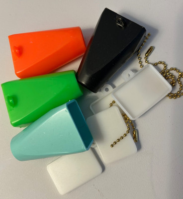Vintage Plastic Key Chain Picture Viewer 4 Piece Lot New Old Stock