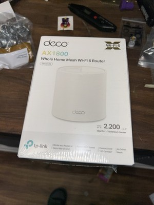 TP-Link Deco X20 WiFi 6 Mesh System Router  With Wall Bracket