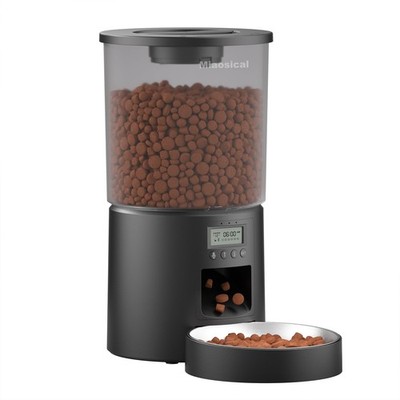 Alimentador Automatico De Alimento Seco Với Mensaje De Voz Y Doble Poder