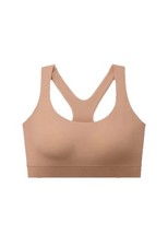 True Co 58 True Body Low-Impact Racerback Bra Bronzed Brown SMALL NWT