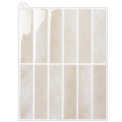 Marmor beige selbstklebend 28,96x22,86x0,12zentimeter LxBxH, 