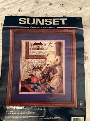 Dimensions Sunset Cross Stitch Kit. 10x12. Opened Refurbished Complete Kit.