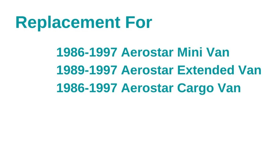 Driver/Left Side Front Door Window Glass For 1986-1997 Ford Aerostar Van Foto 3 de 3