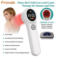Class 4 Cold Laser Therapy 1760mW Red Light 660/810/980nm Pain Relief Device