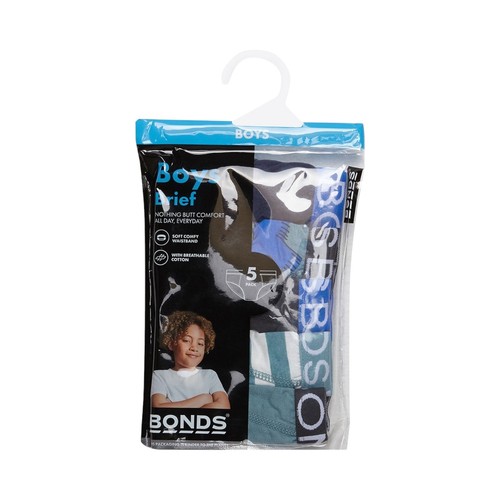 25 X Bonds Boys Brief Underwear Multi S2d Print - Picture 3 of 4