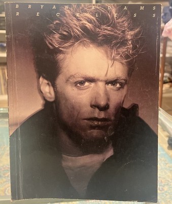 Bryan Adams Reckless Songbook Photos Piano Vocal Guitar 1984