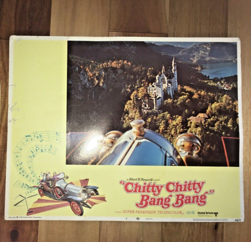 Vintage Original CHITTY CHITTY BANG BANG Movie POSTER Lobby CARD used Foreign?