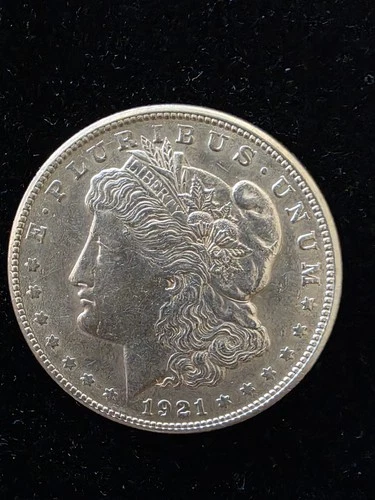 1921-S Morgan Silver Dollar AU++ Condition