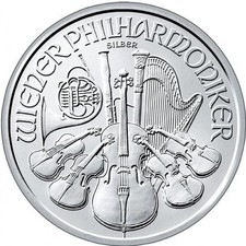 2015 1 oz Austrian Silver Philharmonic Coin (BU) 71.87 per troy oz