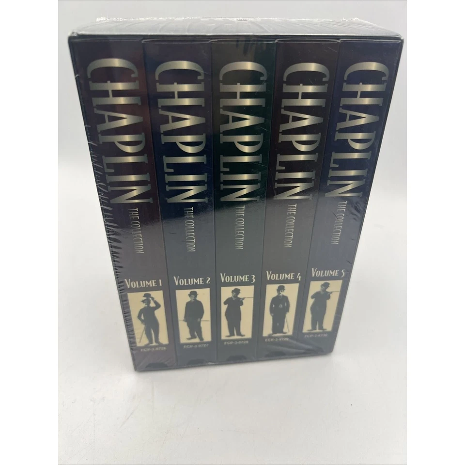 Chaplin The Collection VHS Set Of 5 Classic Comedy Movies B&W 4Hrs Sealed - Image 4 of 4