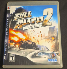 Full Auto 2: Battlelines Sony PlayStation 3 PS3 Game w/ Case & Disc T - SEGA
