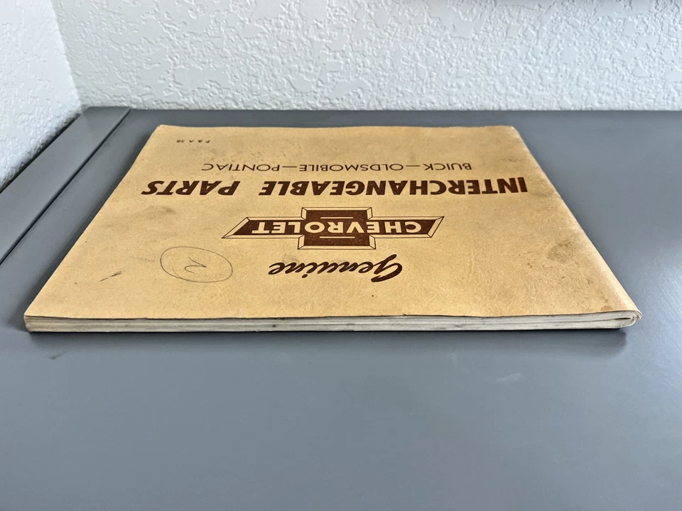 Chevrolet 1938 piezas intercambiables/libro de catálogo original Buick Oldsm Pontiac Foto 4 de 4