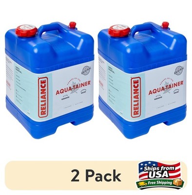 (2 pack) Reliance Aqua-Tainer Water Storage Container 7 Gallon