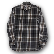 Vintage Carhartt Plaid Flannel Shirt Mens M Original Fit Long Sleeve Excellent