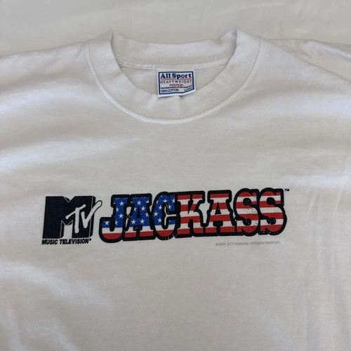 Mens XL Vintage Jackass T Shirt Johnny Knoxville Rare A 2000s vintage concert t-shirt, vintage, size XL, single stitch, B+ condition