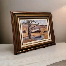 Framed Davidoff Art Print - "Where Time Stands Still"