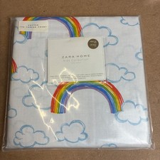 Zara Home Kids 100% Cotton Duvet Cover Rainbow Design