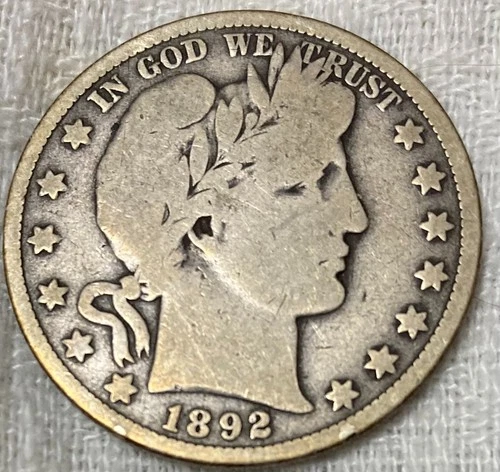 1892-O Barber Half Dollar - Nice Key Date!