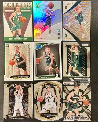 Lot (9) Donte DiVincenzo 2018 Status Prizm Select Rookie RC Holo Timberwolves