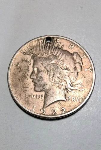 1922 Peace Dollar $1 Silver Coin Circulated Business Strike Uncertified