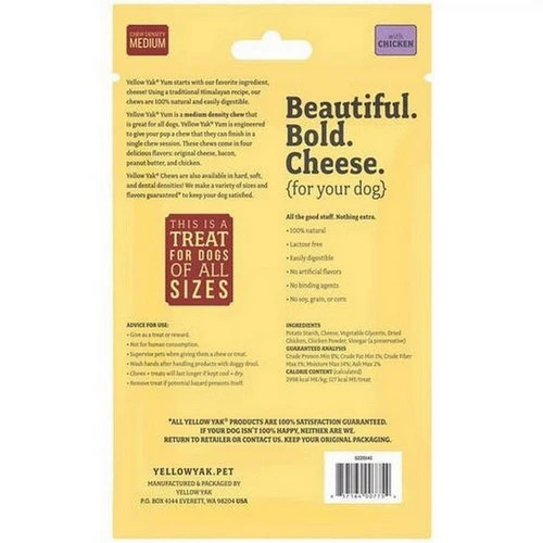 Chicken Yum Chews  4.5 Oz By Yellow Yak