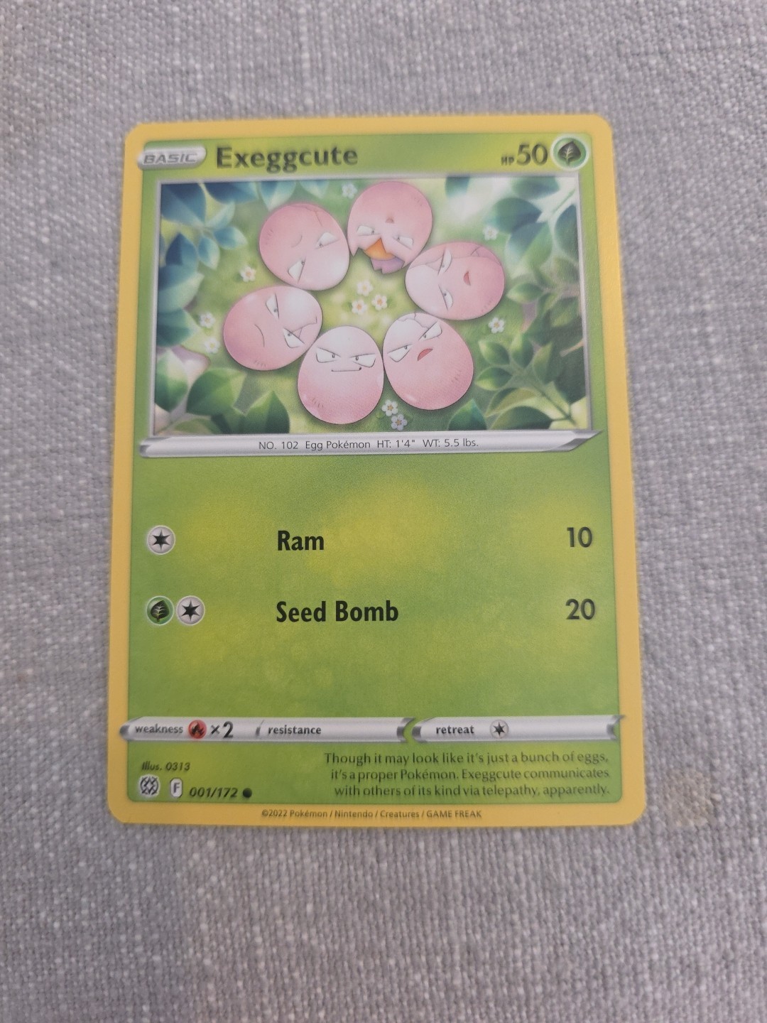Exeggcute #1/172 Brilliant Stars Common Pokemon Card