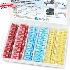 800 Pcs Nylon Spade Quick Disconnect Connectors Kit, Electrical Insulated Termin