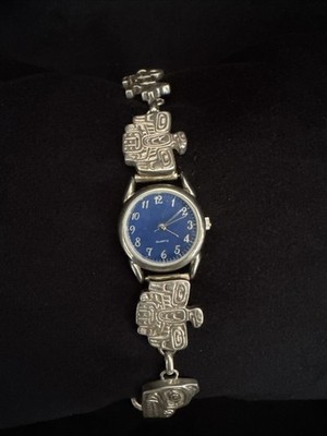 Carol Felley Pacific Northwest Haida Sterling Silver .925 Toggle Watch WORKING